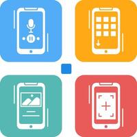 Voice Record and Device Icon vector