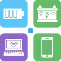 Charging and Accumulator Icon vector