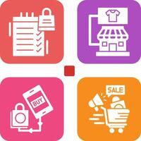 compras y Tienda icono vector