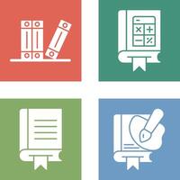Archive and Mathematics Icon vector