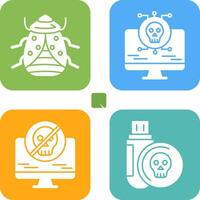 Bug and Virus Icon vector