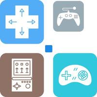 Direction Key and Gaming Control Icon vector