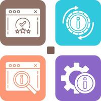 rating and refresh Icon vector