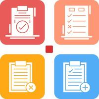Today to Done Check List and Checkmark Icon vector