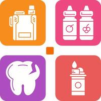 Vape and Vape Liquid Icon vector