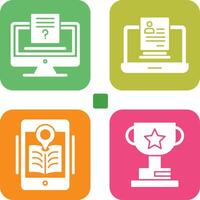 Quiz and Registration Icon vector