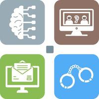 Brain and Listening Icon vector