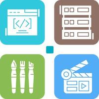 Web Coding ND Server Icon vector