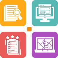 Details Looking and Adaptive Icon vector