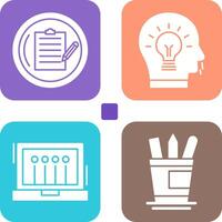 Contract and Idea Icon vector