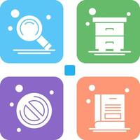 Search and Table Icon vector