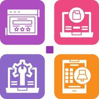 Rating and Data Storage Icon vector
