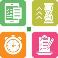 Check List and Quick Response Icon vector