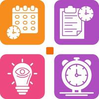 Deadline and Task Management Icon vector