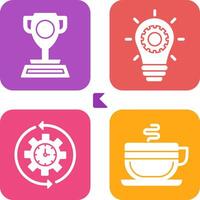 Trophy and Innoation Icon vector