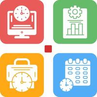 Productivity and Online Time Icon vector