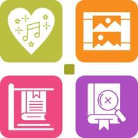 Music and Gallery Icon vector