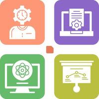 Time and Research Icon vector