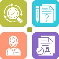 Research and Question Icon vector