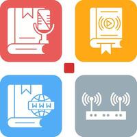 mudo y medios de comunicación icono vector