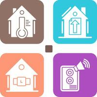 Temperature and Upload Icon vector