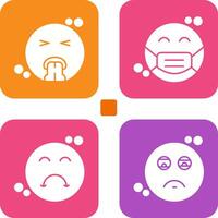 Vomit and Mask Icon vector