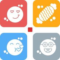 Smirk and Candy Icon vector