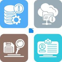 data and folder Icon vector