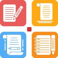 checklist and document Icon vector