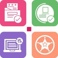 File Protection and Guarantee Icon vector