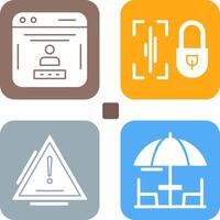Voice Lock and Password Icon vector