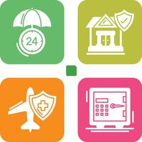 Protection and House Icon vector