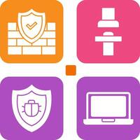 Firewall and Seat Icon vector