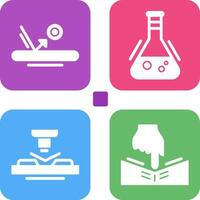 Bounce and Flask Icon vector