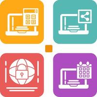 Calculator and Share Icon vector