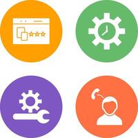 Website Promotion and Time Optimization Icon vector