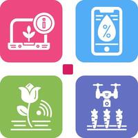 Information and Water Icon vector