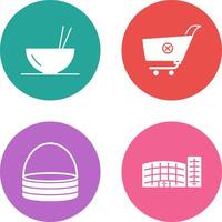 food and cancel order Icon vector