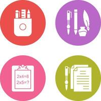 Stationery and Writing Equipment Icon vector