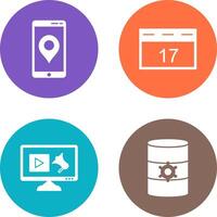 Gps Service and Event Management Icon vector