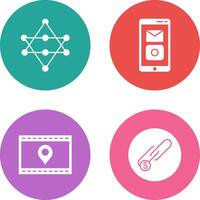 Networks and Mobile Applications Icon vector