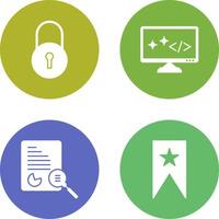Closed Access and Clean Code Icon vector