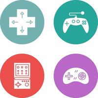 Direction Key and Gaming Control Icon vector