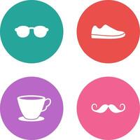 Sunglasses and Shoe Icon vector