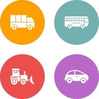 Truck and Bus Icon vector