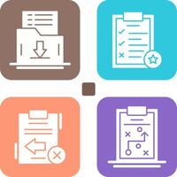 Save List and Task List Icon vector