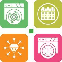 Update and Calendar Icon vector