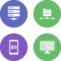 Server and Network Icon vector