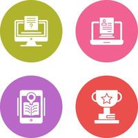 Quiz and Registration Icon vector