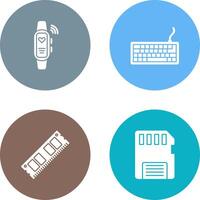 Smart Band and Keyboard Icon vector